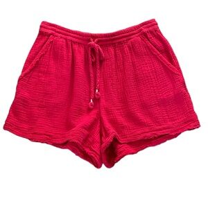 Saturday Sunday for Anthro elastic tie waist cotton shorts